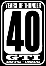 GTI35.com "40 YEARS OF THUNDER - GTI 1976 - 2016" t-shirt